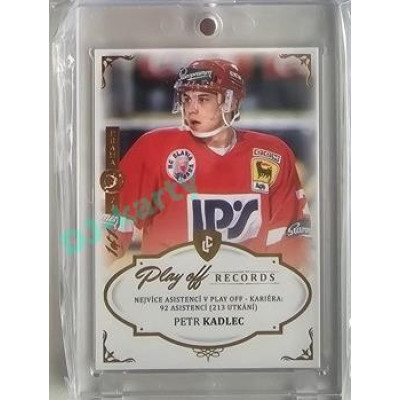 2023 Legendary Cards REKORDY ČESKÉ EXTRALIGY #PAC-01 Petr Kadlec Play Off Expo Praha Gold 1/1