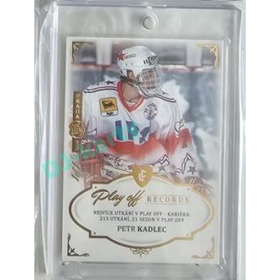 2023 Legendary Cards REKORDY ČESKÉ EXTRALIGY #PPG-01 Petr Kadlec Play Off Expo Praha Gold 1/1