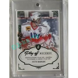 2023 Legendary Cards REKORDY ČESKÉ EXTRALIGY #PPG-01 Petr Kadlec Play Off Expo Praha Emerald 1/1