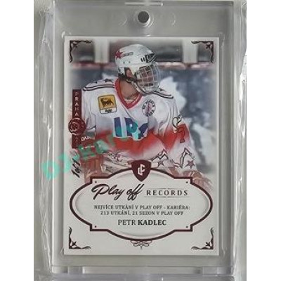 2023 Legendary Cards REKORDY ČESKÉ EXTRALIGY #PPG-01 Petr Kadlec Play Off Expo Praha Red 1/1