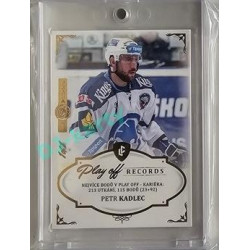 2023 Legendary Cards REKORDY ČESKÉ EXTRALIGY #PPC-05 Petr Kadlec Play Off Expo Praha Gold 1/1