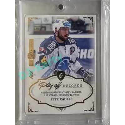 2023 Legendary Cards REKORDY ČESKÉ EXTRALIGY #PPC-05 Petr Kadlec Play Off Expo Praha Gold 1/1