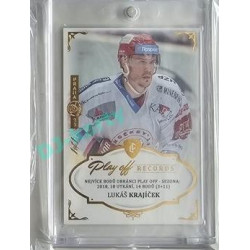 2023 Legendary Cards REKORDY ČESKÉ EXTRALIGY #PPD-04 Lukáš Krajíček Play Off Expo Praha Gold 1/1