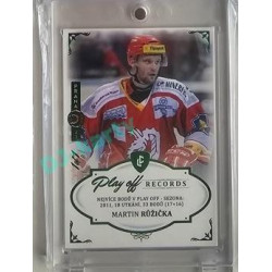 2023 Legendary Cards REKORDY ČESKÉ EXTRALIGY #PPS-01 Martin Růžička Play Off Expo Praha Emerald 1/1