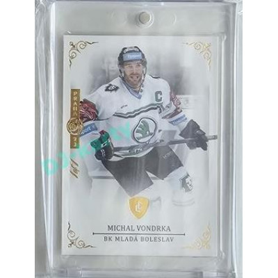 2023 Legendary Cards REKORDY ČESKÉ EXTRALIGY #058 Michal Vondrka Expo Praha Red 1/1