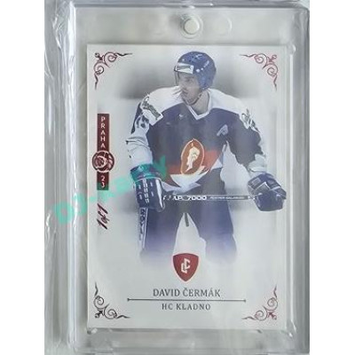 2023 Legendary Cards REKORDY ČESKÉ EXTRALIGY #007 David Čermák Expo Praha Red 1/1