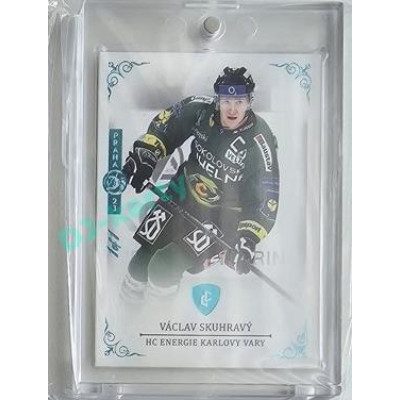 2023 Legendary Cards REKORDY ČESKÉ EXTRALIGY #105 Václav Skuhravý Expo Praha Turquoise 1/1