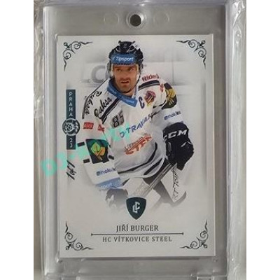 2023 Legendary Cards REKORDY ČESKÉ EXTRALIGY #027 Jiří Burger Expo Praha Turquoise 1/1