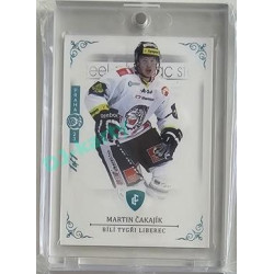 2023 Legendary Cards REKORDY ČESKÉ EXTRALIGY #045 Martin Čakajík Expo Praha Turquoise 1/1