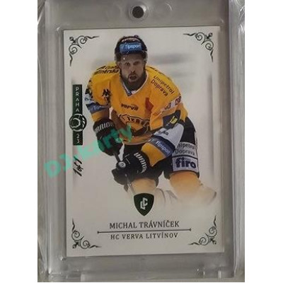 2023 Legendary Cards REKORDY ČESKÉ EXTRALIGY #056 Michal Trávníček Expo Praha Emerald 1/1