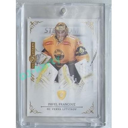 2023 Legendary Cards REKORDY ČESKÉ EXTRALIGY #069 Pavel Francouz Expo Praha Gold 1/1