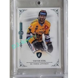 2023 Legendary Cards REKORDY ČESKÉ EXTRALIGY #106 Viktor Hübl Expo Praha Turquoise 1/1
