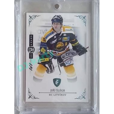 2023 Legendary Cards REKORDY ČESKÉ EXTRALIGY #030 Jiří Šlégr Expo Praha Turquoise 1/1