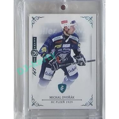 2023 Legendary Cards REKORDY ČESKÉ EXTRALIGY #054 Michal Dvořák Expo Praha Turquoise 1/1