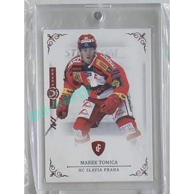 2023 Legendary Cards REKORDY ČESKÉ EXTRALIGY #043 Marek Tomica Expo Praha Red 1/1
