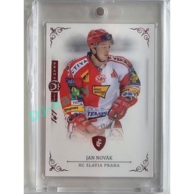 2023 Legendary Cards REKORDY ČESKÉ EXTRALIGY #020 Jan Novák Expo Praha Red 1/1