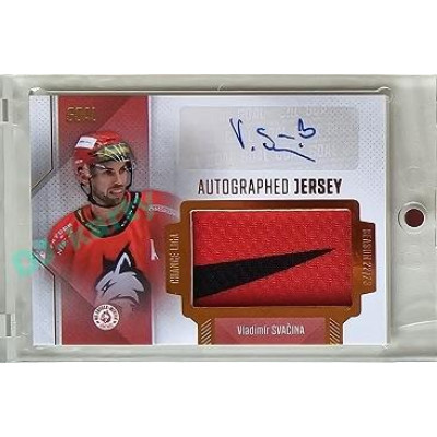 2022/23 Goal Cards Chance #JA-14 Vladimír Svačina Autographed Jersey 1of1 EXPO PROMO