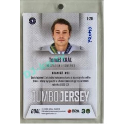 2022/23 Goal Cards Chance #J-29 Tomáš Král Jumbo Jersey 1of2 EXPO PROMO