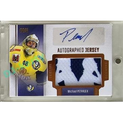 2022/23 Goal Cards Chance #JA-33 Michael Petrásek Autographed Jersey 1of2 EXPO PROMO