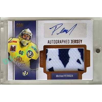 2022/23 Goal Cards Chance #JA-33 Michael Petrásek Autographed Jersey 1of2 EXPO PROMO