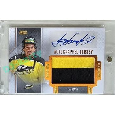 2022/23 Goal Cards Chance #JA-05 Jan Novák Autographed Jersey 1of1 EXPO PROMO