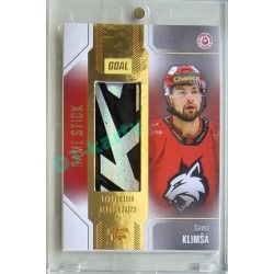 2022/23 Goal Cards Chance #S-21 David Klimša Game Used Stick 1of1 EXPO PROMO
