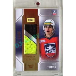 2022/23 Goal Cards Chance #S-13 David Tureček Game Used Stick 1of1 EXPO PROMO
