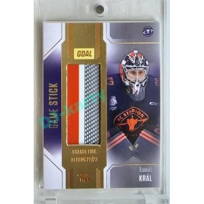 2022/23 Goal Cards Chance #S-42 Tomáš Král Game Used Stick 1of3 EXPO PROMO