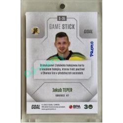 2022/23 Goal Cards Chance #S-35 Jakub Teper Game Used Stick 1of3 EXPO PROMO