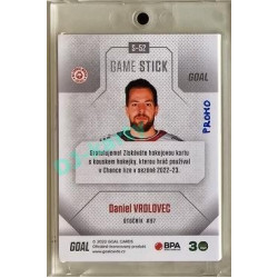2022/23 Goal Cards Chance #S-52 Daniel Vrdlovec Game Used Stick 1of3 EXPO PROMO