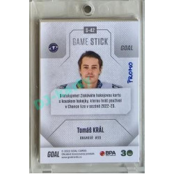 2022/23 Goal Cards Chance #S-42 Tomáš Král Game Used Stick 1of3 EXPO PROMO