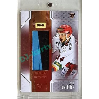 2022/23 Goal Cards Chance #S-09 David Ostřížek Game Used Stick 1of2 EXPO PROMO
