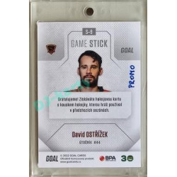 2022/23 Goal Cards Chance #S-09 David Ostřížek Game Used Stick 1of2 EXPO PROMO