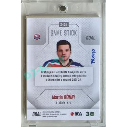2022/23 Goal Cards Chance #S-55 Martin Réway Game Used Stick 1of3 EXPO PROMO