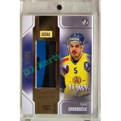 2022/23 Goal Cards Chance #S-45 David Chroboček Game Used Stick 1of3 EXPO PROMO