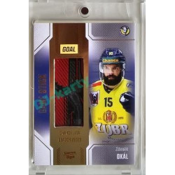2022/23 Goal Cards Chance #S-46 Zdeněk Okál Game Used Stick 1of4 EXPO PROMO