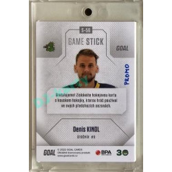 2022/23 Goal Cards Chance #S-56 Denis Kindl Game Used Stick 1of3 EXPO PROMO