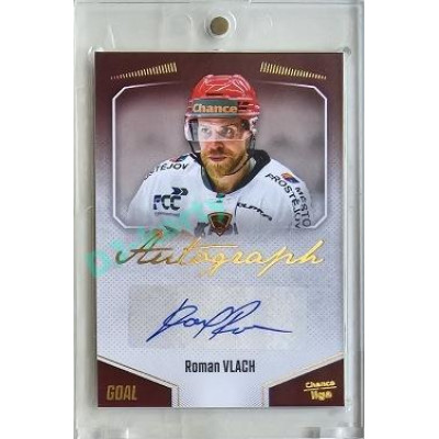 2022/23 Goal Cards Chance Liga 2. série #105 Roman Vlach Autograph 1of1 EXPO PROMO