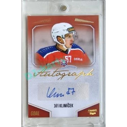 2022/23 Goal Cards Chance Liga 2. série #151 Jiří Klimíček Autograph 1of1 EXPO PROMO