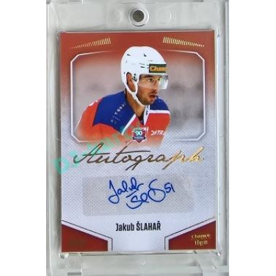 2022/23 Goal Cards Chance Liga 2. série #156 Jakub Šlahař Autograph 1of1 EXPO PROMO