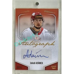 2022/23 Goal Cards Chance Liga 2. série #141 Jakub Adámek Autograph 1of1 EXPO PROMO