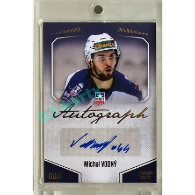 2022/23 Goal Cards Chance Liga 2. série #119 Michal Vodný Autograph 1of1 EXPO PROMO