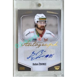 2022/23 Goal Cards Chance Liga 2. série #129 Dušan Žovinec Autograph 1of2 EXPO PROMO