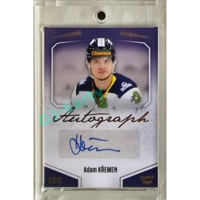 2022/23 Goal Cards Chance Liga 2. série #160 Adam Křemen Autograph 1of3 EXPO PROMO
