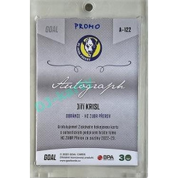 2022/23 Goal Cards Chance Liga 2. série #122 Jiří Krisl Autograph 1of1 EXPO PROMO