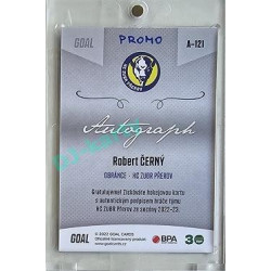 2022/23 Goal Cards Chance Liga 2. série #121 Robert Černý Autograph 1of1 EXPO PROMO
