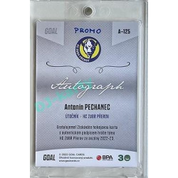 2022/23 Goal Cards Chance Liga 2. série #125 Antonín Pechanec Autograph 1of1 EXPO PROMO