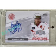 2022/23 Goal Cards Chance Liga #S-JZ Jaroslav Brož Signature Expo 1of5 Silver