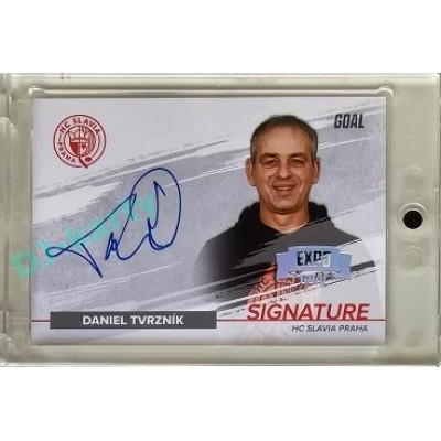 2022/23 Goal Cards Chance Liga #S-DT Daniel Tvrzník Signature Expo 1of5 Silver