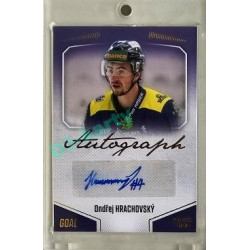 2022/23 Goal Cards Chance Liga 2. série #158 Ondřej Hrachovský Autograph 1of1 EXPO PROMO